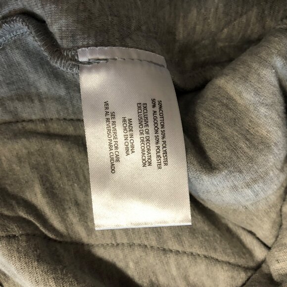 Eddie Bauer Quilted Pullover Sweatshirt Womens Size Small Gray Long Sleeve NEW - Picture 7 of 9